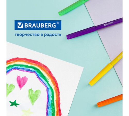 Фломастеры BRAUBERG "АКАДЕМИЯ", 12 цветов, вентилируемый колпачок, ПВХ упаковка, 151411 Фломастеры BRAUBERG "АКАДЕМИЯ", 12 цветов, вентилируемый колпачок, ПВХ упаковка, 151411