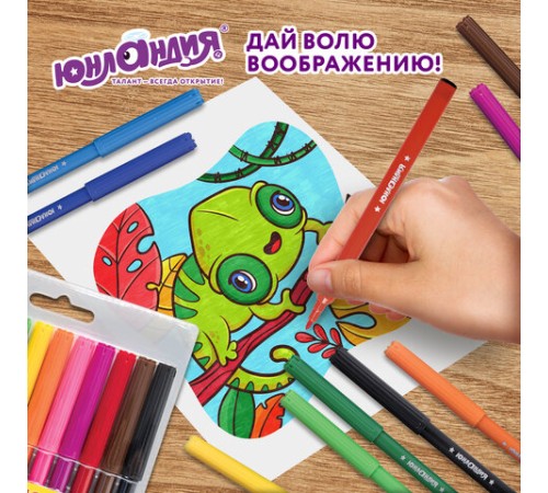 Фломастеры ЮНЛАНДИЯ 12 цветов, "УРОКИ РИСОВАНИЯ", вентилируемый колпачок, ПВХ, 151416 Фломастеры ЮНЛАНДИЯ 12 цветов, "УРОКИ РИСОВАНИЯ", вентилируемый колпачок, ПВХ, 151416