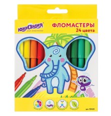 Фломастеры ЮНЛАНДИЯ 24 цвета, 