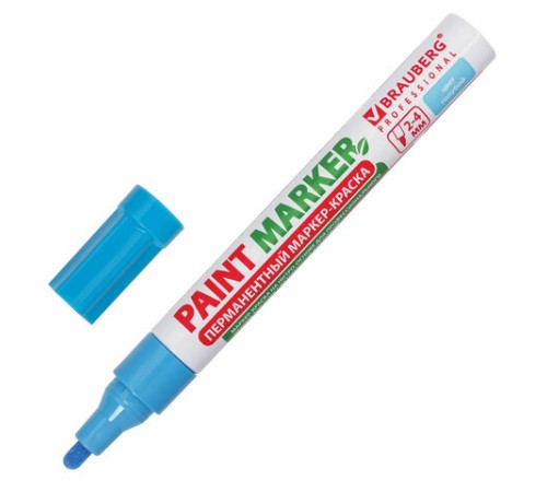 Маркер-краска лаковый (paint marker) 4 мм, ГОЛУБОЙ, БЕЗ КСИЛОЛА (без запаха), алюминий, BRAUBERG PROFESSIONAL, 151435 Маркер-краска лаковый (paint marker) 4 мм, ГОЛУБОЙ, БЕЗ КСИЛОЛА (без запаха), алюминий, BRAUBERG PROFESSIONAL, 151435