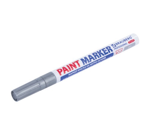 Маркер-краска лаковый (paint marker) 2 мм, СЕРЕБРЯНЫЙ, НИТРО-ОСНОВА, алюминиевый корпус, BRAUBERG PROFESSIONAL PLUS, 151442 Маркер-краска лаковый (paint marker) 2 мм, СЕРЕБРЯНЫЙ, НИТРО-ОСНОВА, алюминиевый корпус, BRAUBERG PROFESSIONAL PLUS, 151442