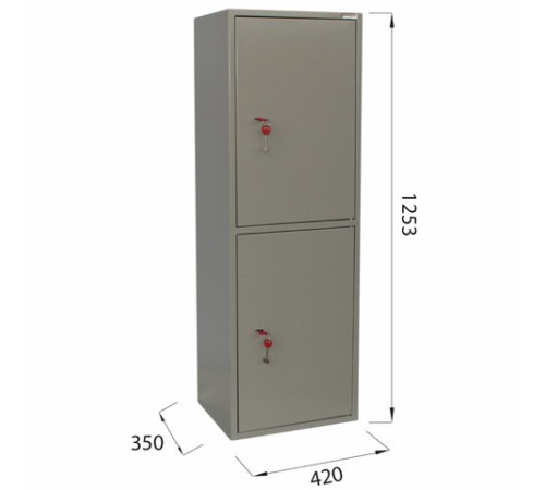 Шкаф металлический для документов BRABIX "KBS-023Т", 1253х420х350 мм, 27,5 кг, 2 отделения, сварной, 291155 Шкаф металлический для документов BRABIX "KBS-023Т", 1253х420х350 мм, 27,5 кг, 2 отделения, сварной, 291155