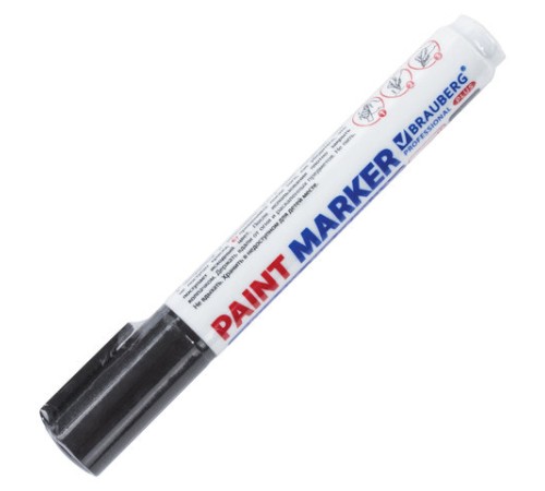 Маркер-краска лаковый (paint marker) 6 мм, ЧЕРНЫЙ, НИТРО-ОСНОВА, BRAUBERG PROFESSIONAL PLUS EXTRA, 151451 Маркер-краска лаковый (paint marker) 6 мм, ЧЕРНЫЙ, НИТРО-ОСНОВА, BRAUBERG PROFESSIONAL PLUS EXTRA, 151451