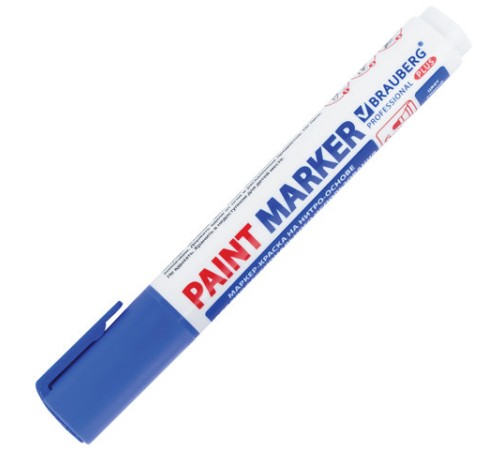 Маркер-краска лаковый (paint marker) 6 мм, СИНИЙ, НИТРО-ОСНОВА, BRAUBERG PROFESSIONAL PLUS EXTRA, 151453 Маркер-краска лаковый (paint marker) 6 мм, СИНИЙ, НИТРО-ОСНОВА, BRAUBERG PROFESSIONAL PLUS EXTRA, 151453
