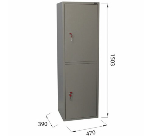 Шкаф металлический для документов BRABIX "KBS-032Т", 1503х470х390 мм, 37 кг, трейзер, сварной, 291157 Шкаф металлический для документов BRABIX "KBS-032Т", 1503х470х390 мм, 37 кг, трейзер, сварной, 291157