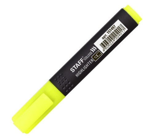Текстовыделитель STAFF College "STICK HL-497", ЖЕЛТЫЙ, 1-4 мм, 151497 Текстовыделитель STAFF College "STICK HL-497", ЖЕЛТЫЙ, 1-4 мм, 151497
