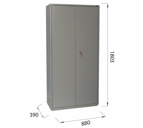 Шкаф металлический для документов BRABIX "KBS-10", 1803х880х390 мм, 77 кг, 2 отделения, сварной, 291159 Шкаф металлический для документов BRABIX "KBS-10", 1803х880х390 мм, 77 кг, 2 отделения, сварной, 291159