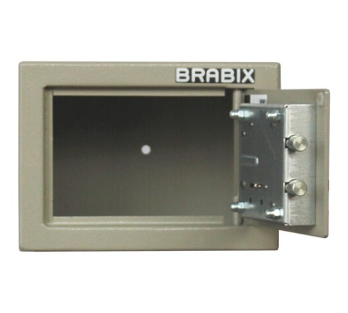 Сейф мебельный BRABIX "D-14m", 145х200х150 мм, 3 кг, ключевой замок, крепление к стене, 291160