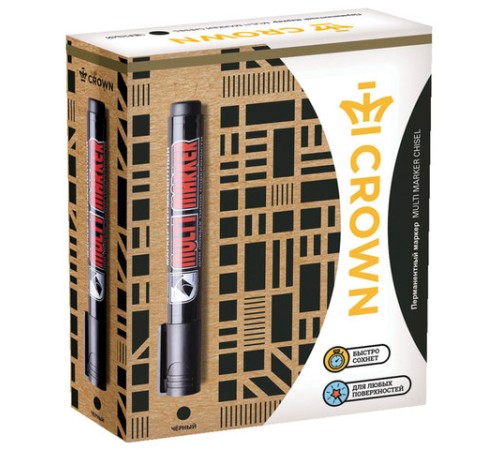 Маркер перманентный CROWN "Multi Marker", ЧЕРНЫЙ, круглый наконечник, 3 мм, CPM-800 Маркер перманентный CROWN "Multi Marker", ЧЕРНЫЙ, круглый наконечник, 3 мм, CPM-800