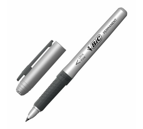 Маркер перманентный BIC "Intensity Ultra Fine", ЧЕРНЫЙ, тонкий наконечник 0,8 мм, 8290801