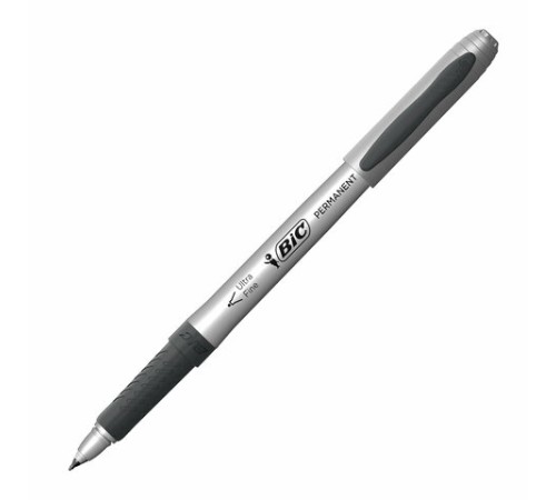 Маркер перманентный BIC "Intensity Ultra Fine", ЧЕРНЫЙ, тонкий наконечник 0,8 мм, 8290801