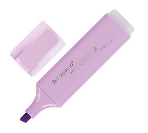 Текстовыделитель BRAUBERG "ORIGINAL PASTEL", ЛАВАНДОВЫЙ, линия 1-5 мм, 151695 Текстовыделитель BRAUBERG "ORIGINAL PASTEL", ЛАВАНДОВЫЙ, линия 1-5 мм, 151695