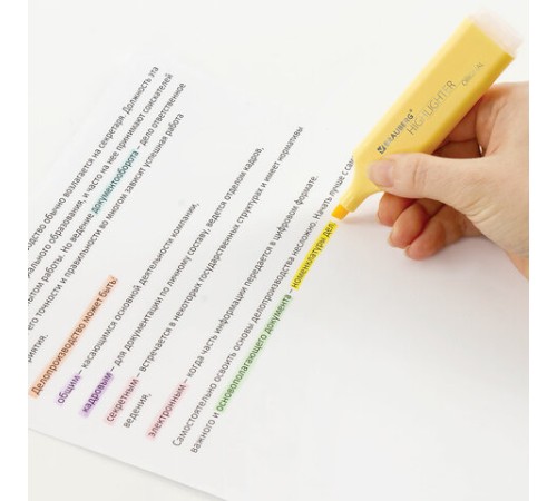 Набор текстовыделителей 6 ЦВЕТОВ, BRAUBERG "ORIGINAL PASTEL", линия письма 1-5 мм, 151698 Набор текстовыделителей 6 ЦВЕТОВ, BRAUBERG "ORIGINAL PASTEL", линия письма 1-5 мм, 151698