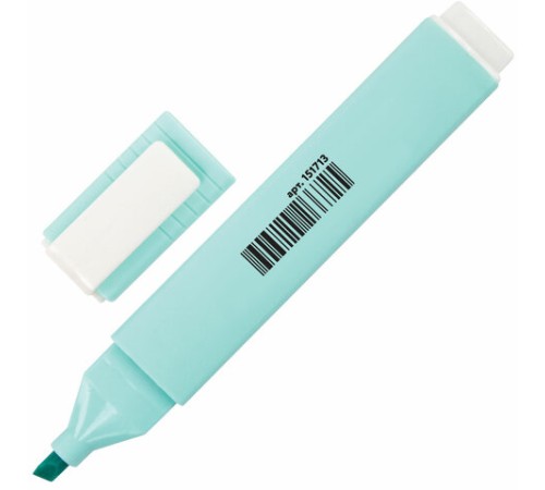 Текстовыделитель ЮНЛАНДИЯ "COLORSTAR PASTEL", БИРЮЗОВЫЙ, линия 1-4 мм, 151713