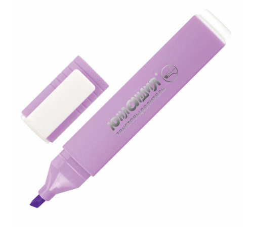 Текстовыделитель ЮНЛАНДИЯ "COLORSTAR PASTEL", ЛАВАНДОВЫЙ, линия 1-4 мм, 151714