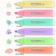 Набор текстовыделителей ЮНЛАНДИЯ 6 шт., АССОРТИ, "COLORSTAR PASTEL", линия 1-4 мм, 151717