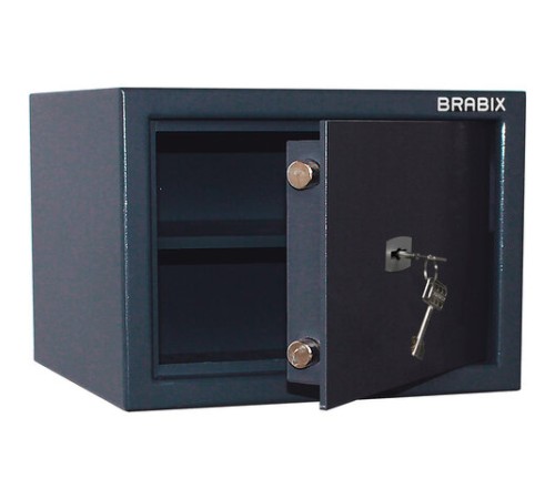 Сейф BRABIX "КМ-260", 260х360х290 мм, 13 кг, ключевой замок + полка, крепление к стене, 291165 Сейф BRABIX "КМ-260", 260х360х290 мм, 13 кг, ключевой замок + полка, крепление к стене, 291165