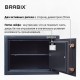 Сейф BRABIX "КМ-260", 260х360х290 мм, 13 кг, ключевой замок + полка, крепление к стене, 291165