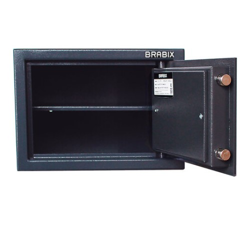 Сейф BRABIX "КМ-260", 260х360х290 мм, 13 кг, ключевой замок + полка, крепление к стене, 291165 Сейф BRABIX "КМ-260", 260х360х290 мм, 13 кг, ключевой замок + полка, крепление к стене, 291165