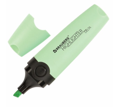 Текстовыделитель BRAUBERG "DELTA PASTEL", МЯТА, линия 1-5 мм, 151730 Текстовыделитель BRAUBERG "DELTA PASTEL", МЯТА, линия 1-5 мм, 151730