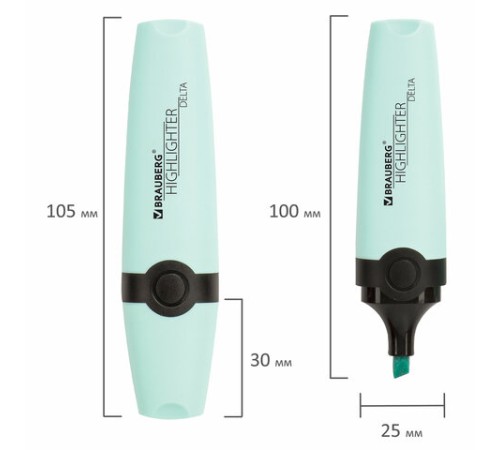Текстовыделитель BRAUBERG "DELTA PASTEL", БИРЮЗОВЫЙ, линия 1-5 мм, 151732 Текстовыделитель BRAUBERG "DELTA PASTEL", БИРЮЗОВЫЙ, линия 1-5 мм, 151732