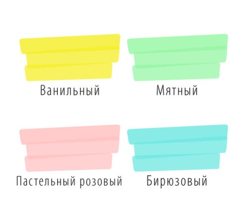 Набор текстовыделителей BRAUBERG 4 шт., АССОРТИ, "DELTA PASTEL", линия 1-5 мм, 151735 Набор текстовыделителей BRAUBERG 4 шт., АССОРТИ, "DELTA PASTEL", линия 1-5 мм, 151735