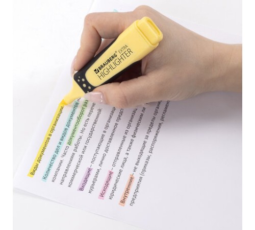 Набор текстовыделителей BRAUBERG 4 шт., АССОРТИ, "EXTRA PASTEL", прорезиненный корпус, линия 1-5 мм, 151756 Набор текстовыделителей BRAUBERG 4 шт., АССОРТИ, "EXTRA PASTEL", прорезиненный корпус, линия 1-5 мм, 151756