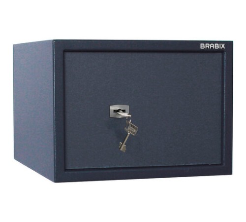Сейф BRABIX "КМ-310", 310х430х375 мм, 20 кг, ключевой замок + полка, крепление к стене, 291166 Сейф BRABIX "КМ-310", 310х430х375 мм, 20 кг, ключевой замок + полка, крепление к стене, 291166