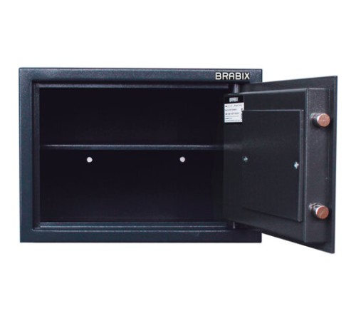 Сейф BRABIX "КМ-310", 310х430х375 мм, 20 кг, ключевой замок + полка, крепление к стене, 291166 Сейф BRABIX "КМ-310", 310х430х375 мм, 20 кг, ключевой замок + полка, крепление к стене, 291166