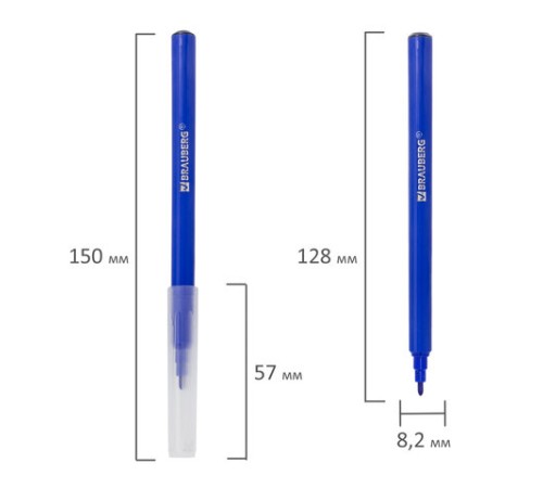 Фломастеры BRAUBERG "PREMIUM", 6 цветов, КЛАССИЧЕСКИЕ, вентилируемый колпачок, ПВХ-упаковка с европодвесом, 151933