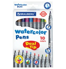 Фломастеры двусторонние BRAUBERG 