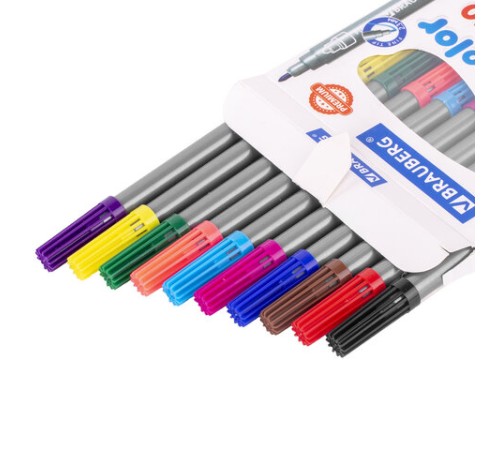 Фломастеры двусторонние BRAUBERG "PREMIUM" "DUAL-TIP", 10 шт., 10 цветов, два наконечника, картонная коробка с европодвесом, 151946 Фломастеры двусторонние BRAUBERG "PREMIUM" "DUAL-TIP", 10 шт., 10 цветов, два наконечника, картонная коробка с европодвесом, 151946