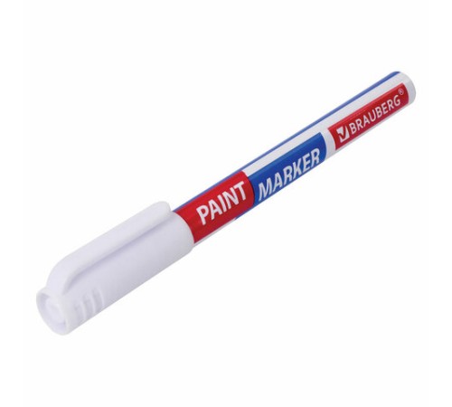 Маркер-краска лаковый EXTRA (paint marker) 1 мм, БЕЛЫЙ, УСИЛЕННАЯ НИТРО-ОСНОВА, BRAUBERG, 151959 Маркер-краска лаковый EXTRA (paint marker) 1 мм, БЕЛЫЙ, УСИЛЕННАЯ НИТРО-ОСНОВА, BRAUBERG, 151959