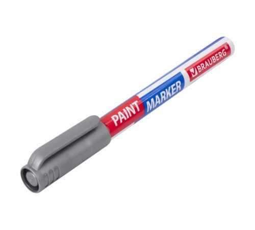 Маркер-краска лаковый EXTRA (paint marker) 1 мм, СЕРЕБРЯНЫЙ, УСИЛЕННАЯ НИТРО-ОСНОВА, BRAUBERG, 151965 Маркер-краска лаковый EXTRA (paint marker) 1 мм, СЕРЕБРЯНЫЙ, УСИЛЕННАЯ НИТРО-ОСНОВА, BRAUBERG, 151965