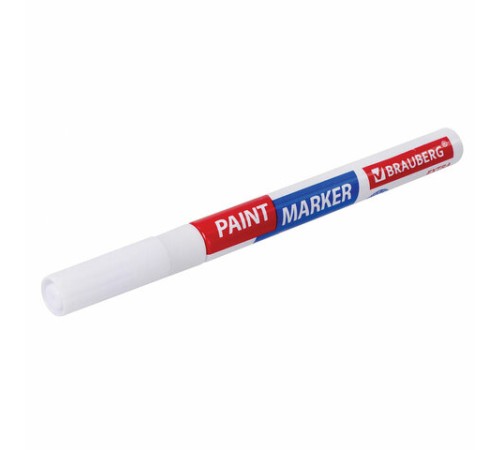 Маркер-краска лаковый EXTRA (paint marker) 2 мм, БЕЛЫЙ, УСИЛЕННАЯ НИТРО-ОСНОВА, BRAUBERG, 151967 Маркер-краска лаковый EXTRA (paint marker) 2 мм, БЕЛЫЙ, УСИЛЕННАЯ НИТРО-ОСНОВА, BRAUBERG, 151967