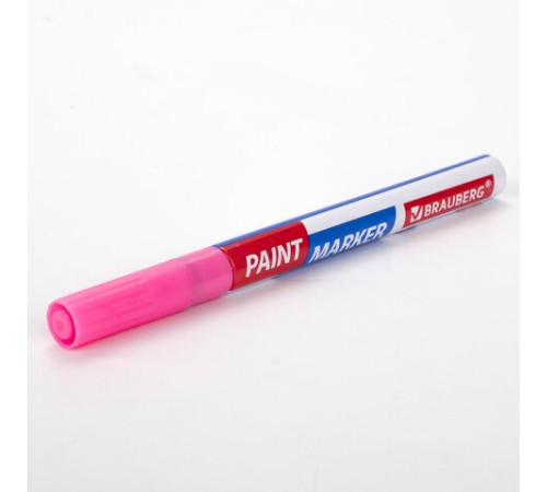Маркер-краска лаковый EXTRA (paint marker) 2 мм, РОЗОВЫЙ, УСИЛЕННАЯ НИТРО-ОСНОВА, BRAUBERG, 151977 Маркер-краска лаковый EXTRA (paint marker) 2 мм, РОЗОВЫЙ, УСИЛЕННАЯ НИТРО-ОСНОВА, BRAUBERG, 151977