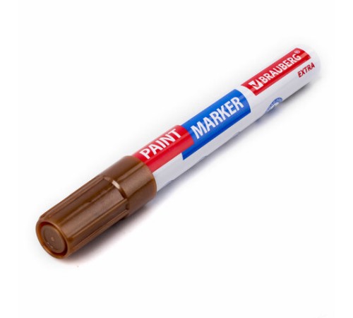 Маркер-краска лаковый EXTRA (paint marker) 4 мм, МЕДНЫЙ, УСИЛЕННАЯ НИТРО-ОСНОВА, BRAUBERG, 151988 Маркер-краска лаковый EXTRA (paint marker) 4 мм, МЕДНЫЙ, УСИЛЕННАЯ НИТРО-ОСНОВА, BRAUBERG, 151988