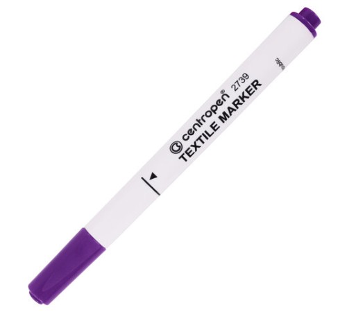 Маркеры для ткани 10 ЦВЕТОВ CENTROPEN "Textile Marker", круглый наконечник, 1,8 мм, 2739/10, 5 2739 1001