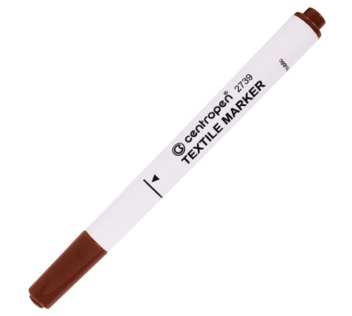 Маркеры для ткани 10 ЦВЕТОВ CENTROPEN "Textile Marker", круглый наконечник, 1,8 мм, 2739/10, 5 2739 1001