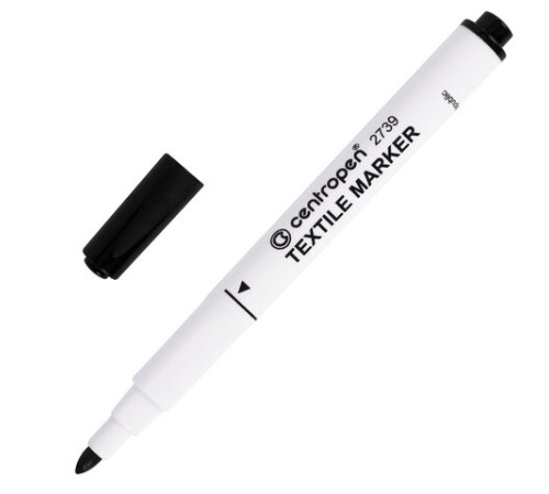 Маркеры для ткани 10 ЦВЕТОВ CENTROPEN "Textile Marker", круглый наконечник, 1,8 мм, 2739/10, 5 2739 1001