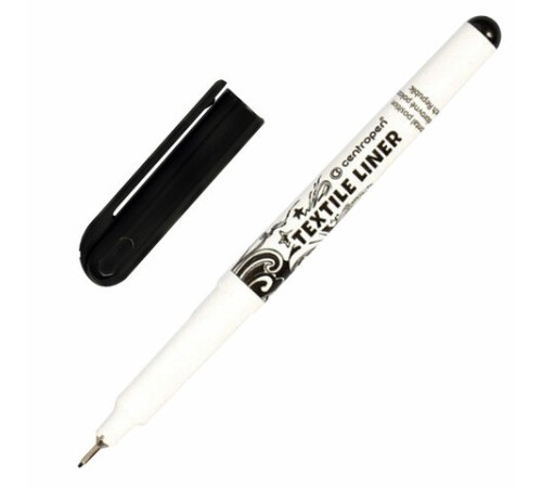 Маркер для ткани ЧЕРНЫЙ CENTROPEN "Textile Liner", игольчатый наконечник, 0,6-0,8 мм, 2639, 5 2639 0112 Маркер для ткани ЧЕРНЫЙ CENTROPEN "Textile Liner", игольчатый наконечник, 0,6-0,8 мм, 2639, 5 2639 0112