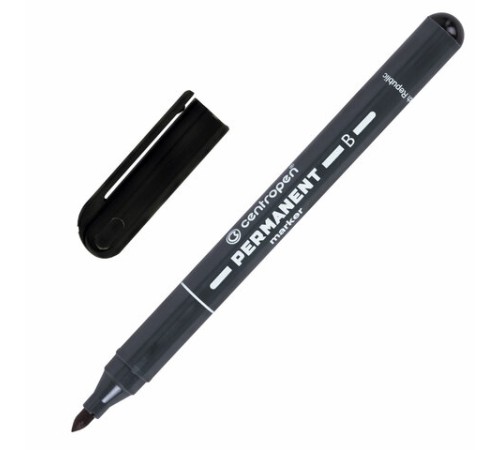 Маркер перманентный CENTROPEN 2836, ЧЕРНЫЙ, круглый наконечник, 2 мм, 6 2836 0012 Маркер перманентный CENTROPEN 2836, ЧЕРНЫЙ, круглый наконечник, 2 мм, 6 2836 0012