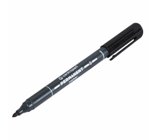 Маркер перманентный CENTROPEN 2836, ЧЕРНЫЙ, круглый наконечник, 2 мм, 6 2836 0012 Маркер перманентный CENTROPEN 2836, ЧЕРНЫЙ, круглый наконечник, 2 мм, 6 2836 0012