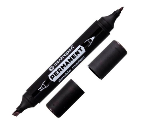 Маркер перманентный двусторонний CENTROPEN 1666, ЧЕРНЫЙ, круглый/скошенный, 1/1-4 мм, 616660112 Маркер перманентный двусторонний CENTROPEN 1666, ЧЕРНЫЙ, круглый/скошенный, 1/1-4 мм, 616660112