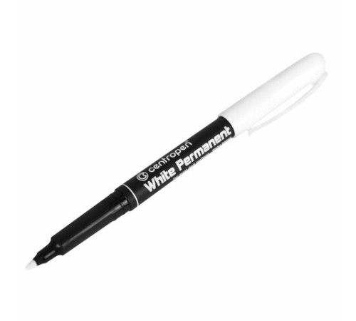 Маркер перманентный БЕЛЫЙ CENTROPEN, круглый наконечник, 1,2 мм, блистер, 2686, 5 2686 6000 Маркер перманентный БЕЛЫЙ CENTROPEN, круглый наконечник, 1,2 мм, блистер, 2686, 5 2686 6000