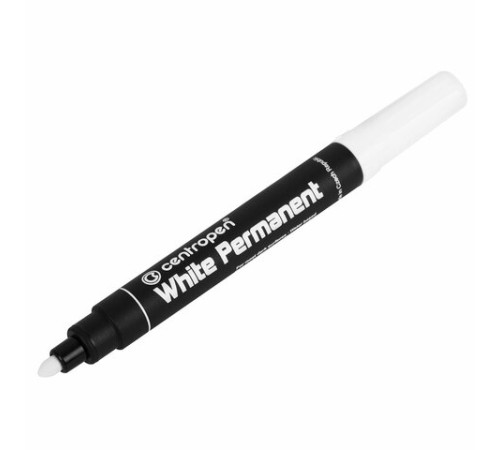 Маркер перманентный БЕЛЫЙ CENTROPEN, круглый наконечник, 2,5 мм, блистер, 8586, 5 8586 6000 Маркер перманентный БЕЛЫЙ CENTROPEN, круглый наконечник, 2,5 мм, блистер, 8586, 5 8586 6000