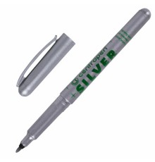 Маркер для декорирования СЕРЕБРЯНЫЙ CENTROPEN, круглый наконечник, 1 мм, 2670, 6 2670 0194