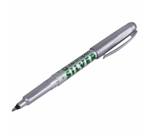 Маркер для декорирования СЕРЕБРЯНЫЙ CENTROPEN, круглый наконечник, 1 мм, 2670, 6 2670 0194 Маркер для декорирования СЕРЕБРЯНЫЙ CENTROPEN, круглый наконечник, 1 мм, 2670, 6 2670 0194