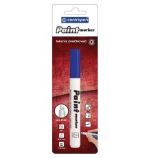 Маркер-краска лаковый (paint marker) СИНИЙ CENTROPEN, скошенный наконечник, 1-5 мм, 9100, 5 9100 9906