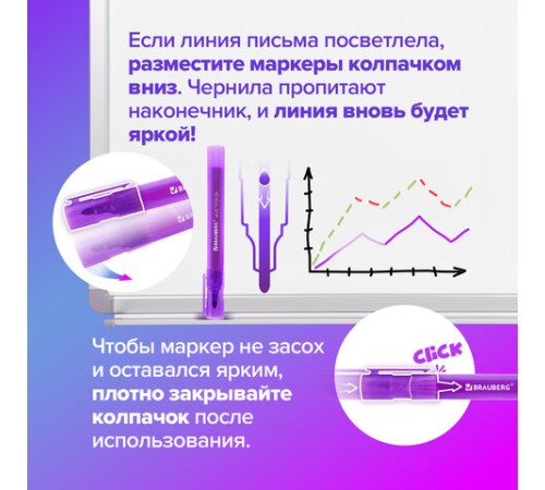 Маркеры стираемые для белой доски НАБОР 12 ЦВЕТОВ, BRAUBERG "MULTICOLOR", 3 мм, 152121 Маркеры стираемые для белой доски НАБОР 12 ЦВЕТОВ, BRAUBERG "MULTICOLOR", 3 мм, 152121